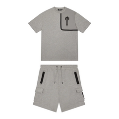 Trapstar Irongate T Tech Zip/T-Shirt Grey