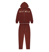 Trapstar Script Zip Through Tracksuit Zinfandel