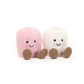 Jellycat Amuseable Pink and White Marshmallows 9cm