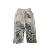 Grey ‘Striped’ Sweatpants