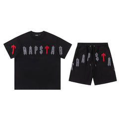 Trapstar Arch Short Set Black/Red