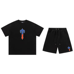 Trapstar "T" Short Set Black/Blue/Red
