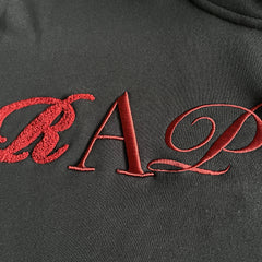 Trapstar Script Zip Through Tracksuit Black/Zinfandel