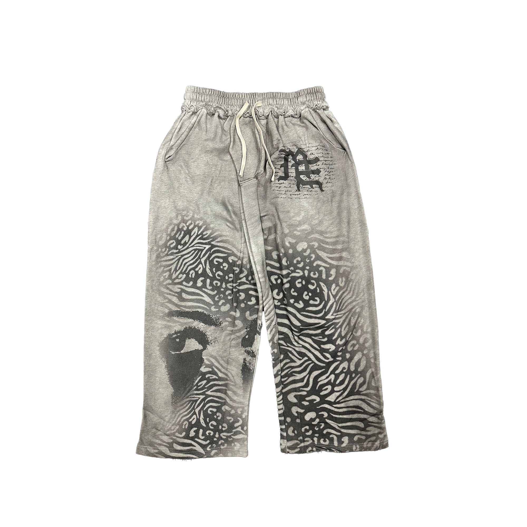 Grey ‘Striped’ Sweatpants
